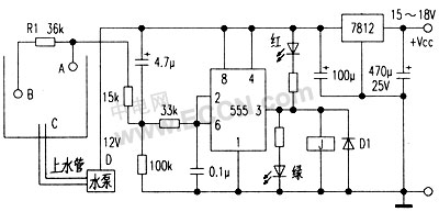 水位控制器制作电路图